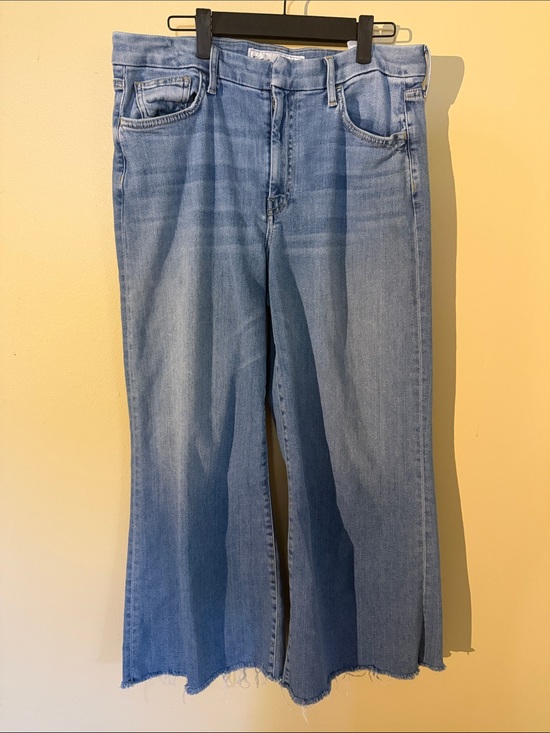 Frank & Eileen Denim - Frank & Eileen Light Blue Wide-Leg Jeans with Frayed Hem